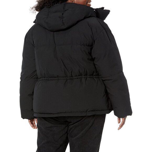 Women's Plus Size Water-Resistant Puffer Jacket Quilted Warm Winter Coat - Picture 6 of 7